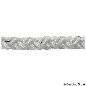 Square Line braid white 12 mm